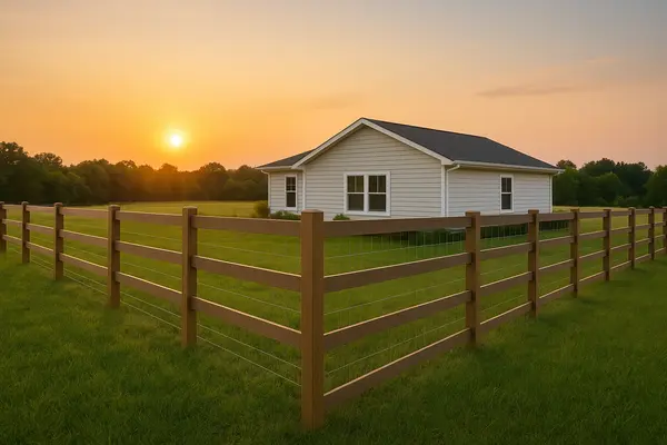 a country house with featuring a fence from Dallas Fence Company in Fort Worth, TX - Fort Worth TX a country house with featuring a fence from Dallas Fence Company in Fort Worth, TX - Fort Worth TX